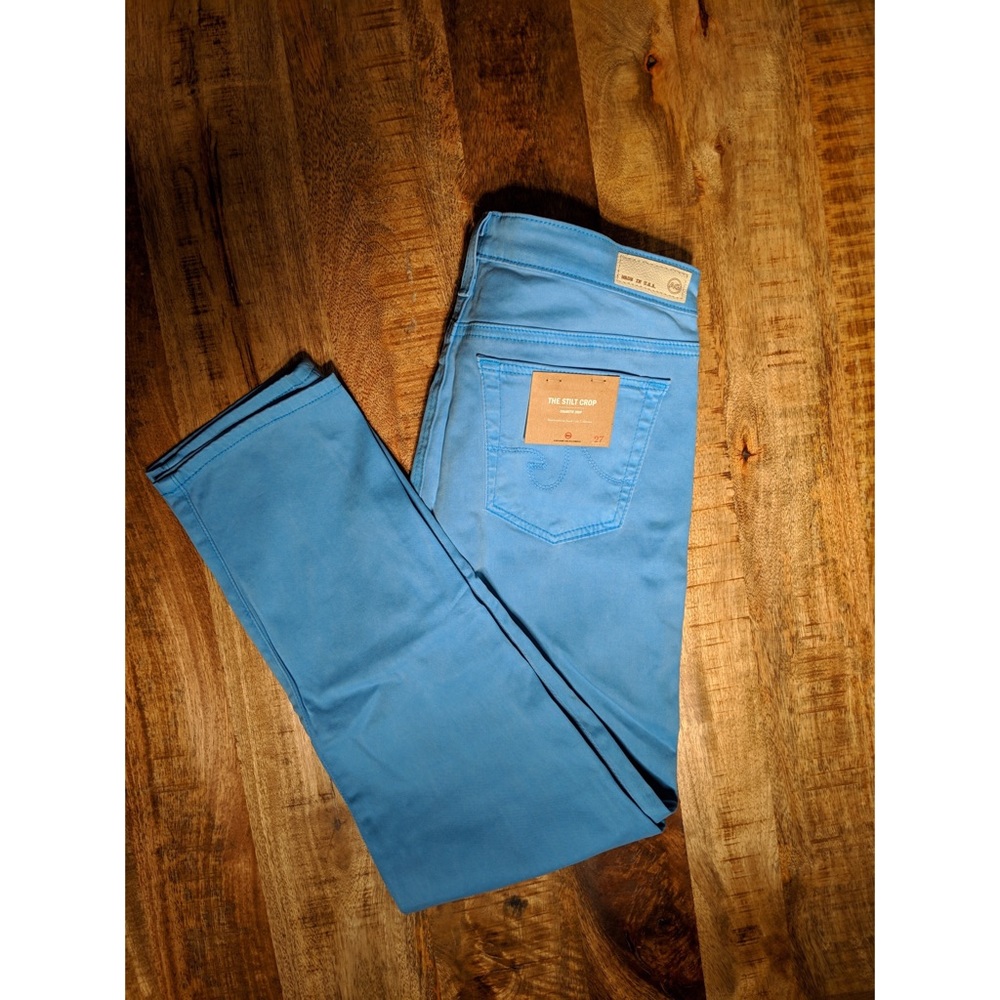 AG Adriano Goldschmied 'Stilt'Crop Cigarette Jeans